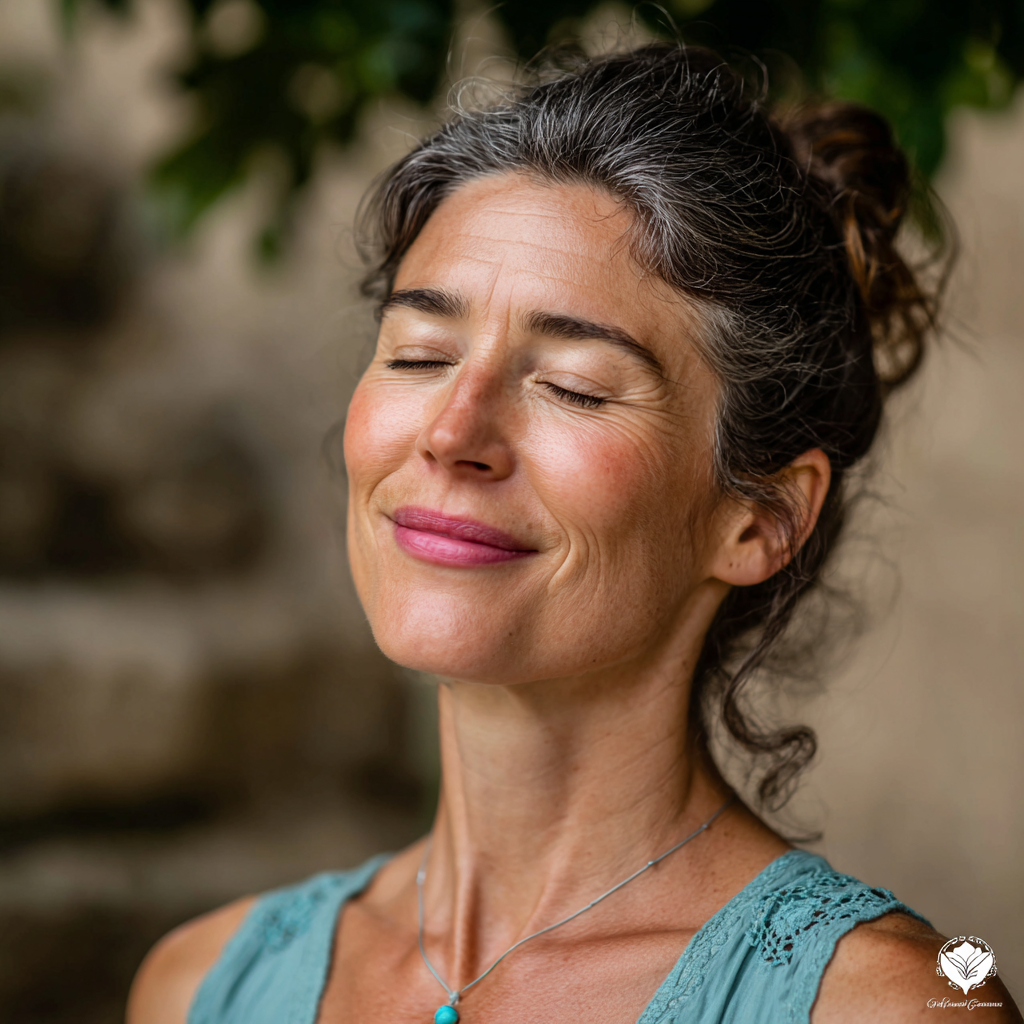 Vidám magyar asszony egészséges ételeket készít a konyhában, természetes hozzávalókkal